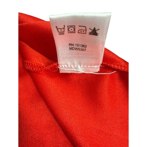 Indigo Rose Embroidered Red Lace Boho Midi Dress Short Sleeve Polyester Sz M EUC - Picture 6 of 7